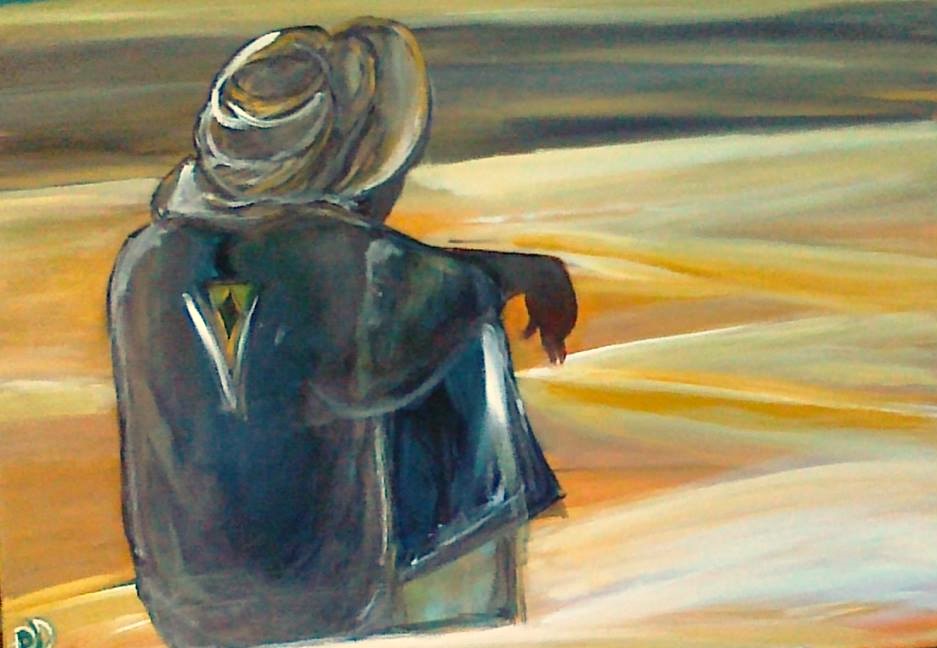 TUAREG Acrilico su tela 50X70